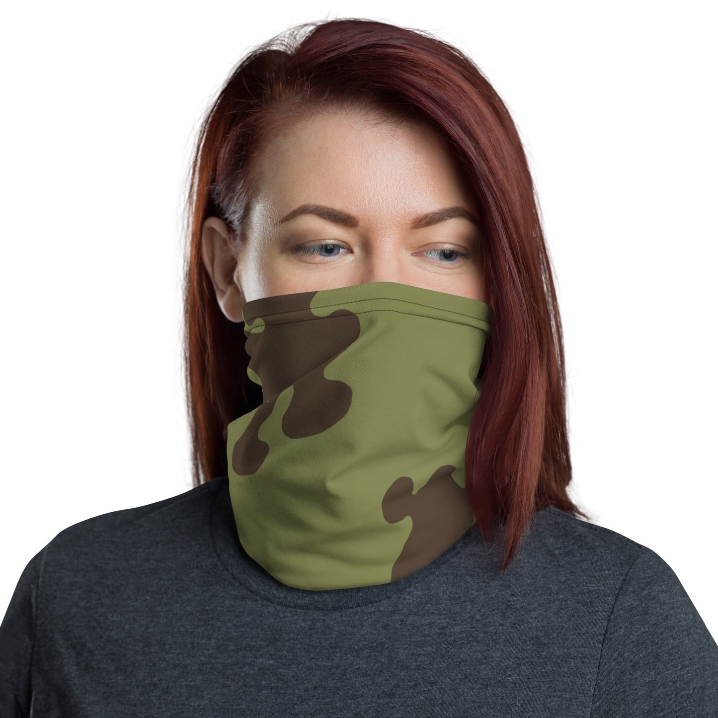 Russian Amoeba Green and Brown CAMO Neck Gaiter Gaiters