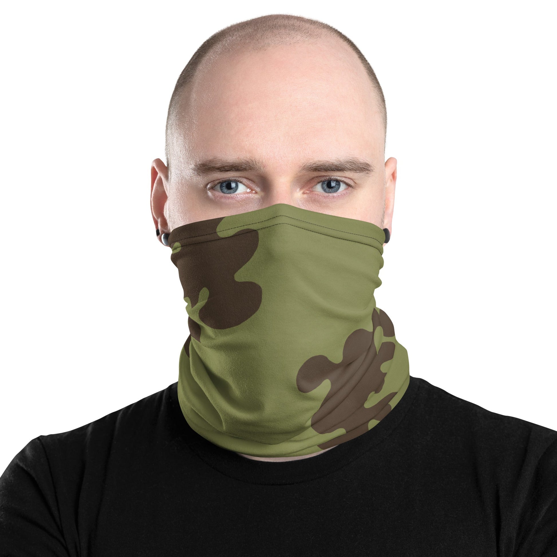 Russian Amoeba Green and Brown CAMO Neck Gaiter Gaiters