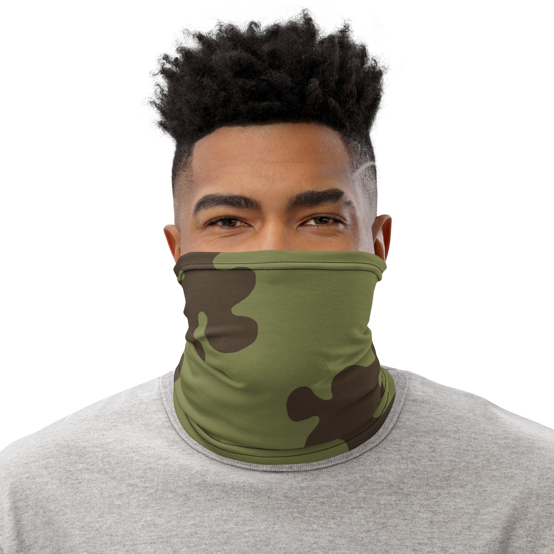 Russian Amoeba Green and Brown CAMO Neck Gaiter Gaiters