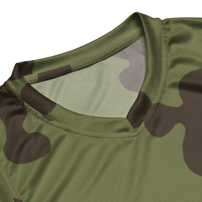 Russian Amoeba Green and Brown CAMO unisex basketball jersey - Basketball Jerseys