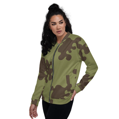 Russian Amoeba Green and Brown CAMO Unisex Bomber Jacket - Jackets