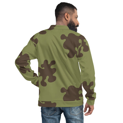 Russian Amoeba Green and Brown CAMO Unisex Bomber Jacket - Jackets