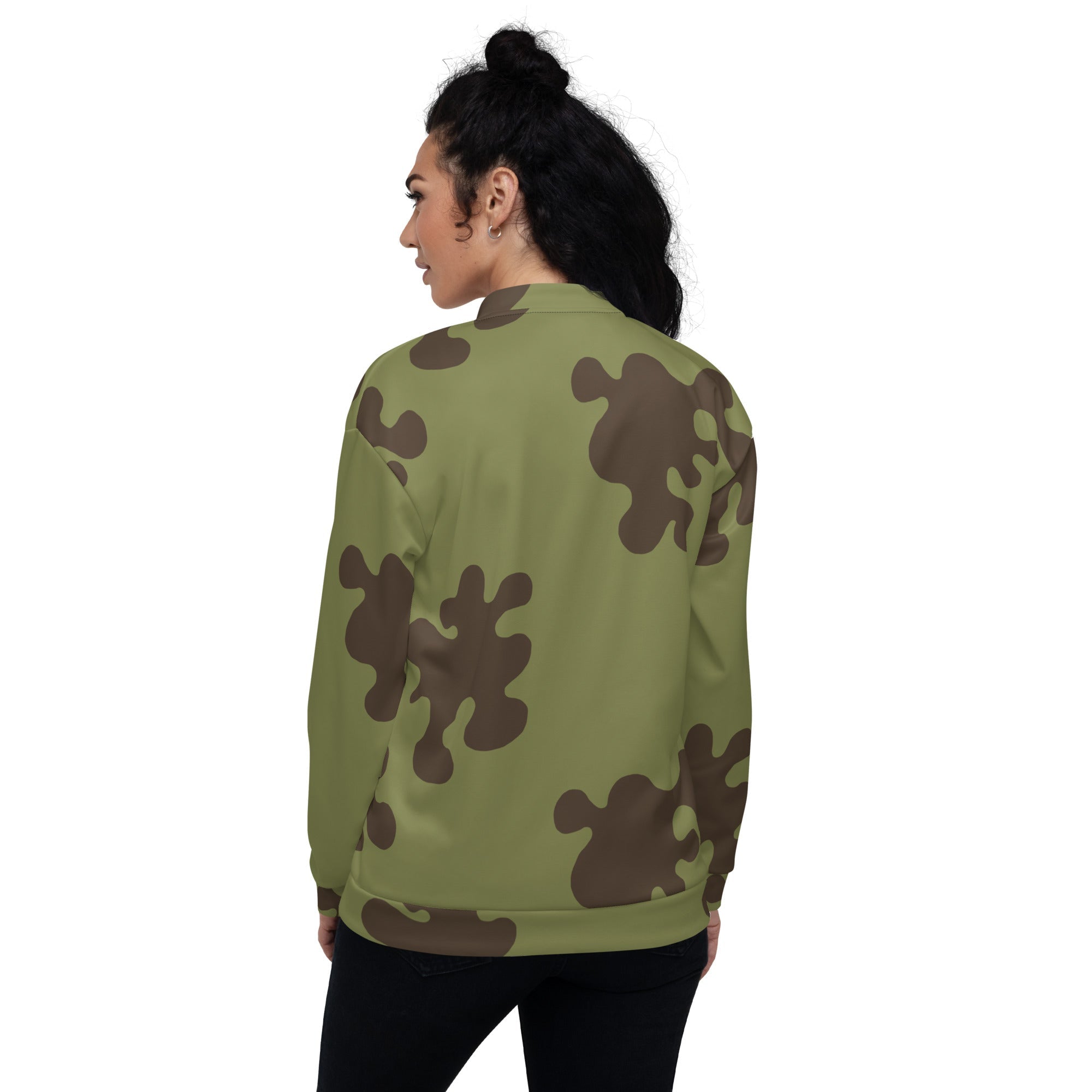 CAMO HQ - Russian Amoeba Green and Brown CAMO Unisex Bomber Jacket