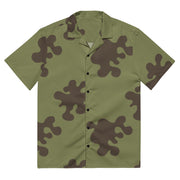 Amoeba Soviet Woodland CAMO Unisex Short-Sleeve Button Shirt - 2XS - Button-Up