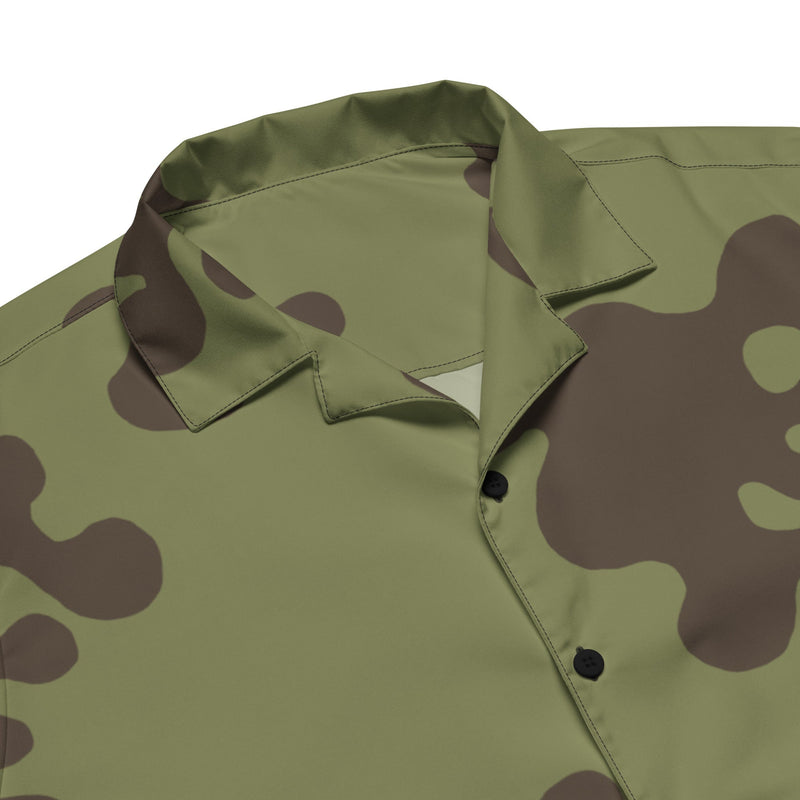 Amoeba Soviet Woodland CAMO Unisex Short-Sleeve Button Shirt - Button-Up