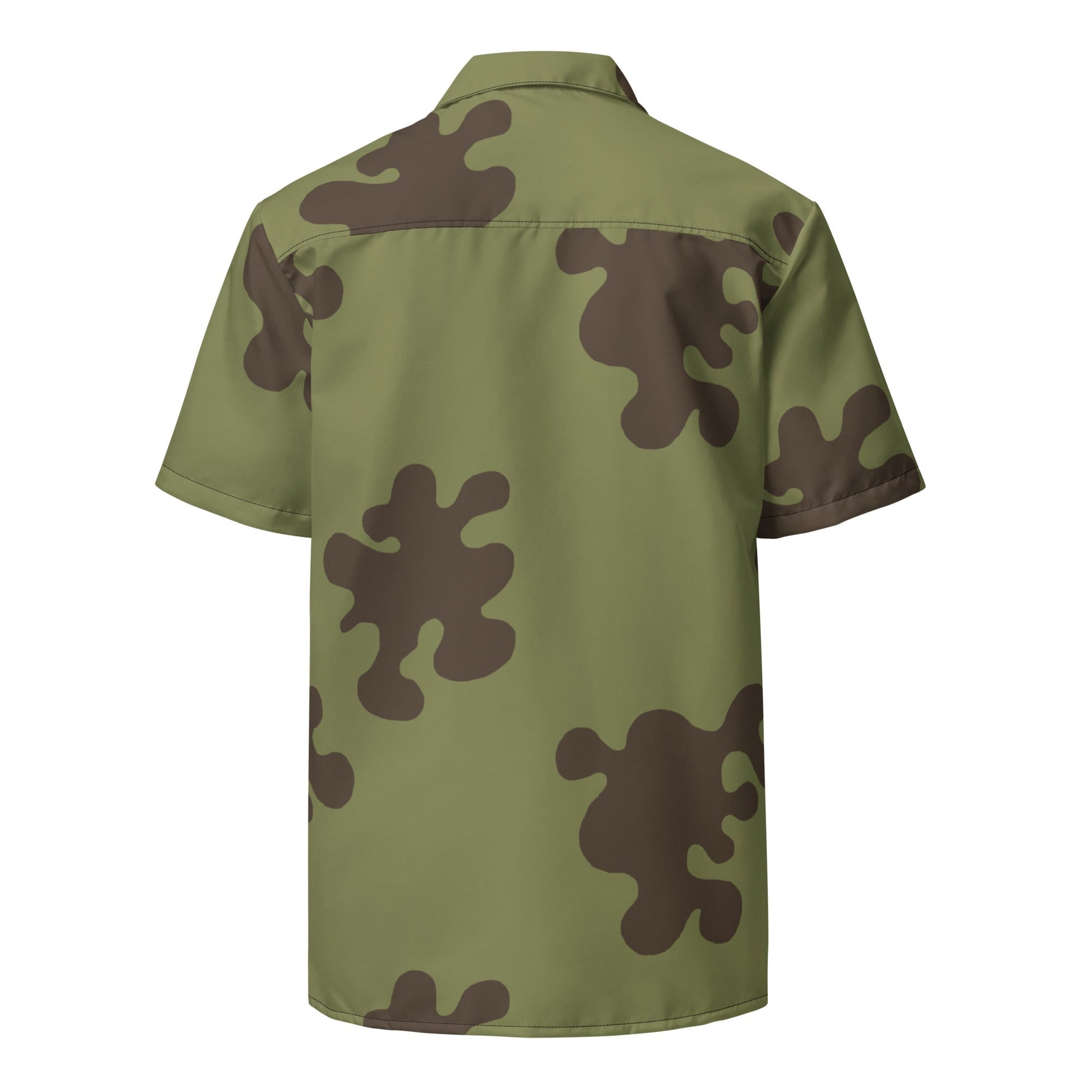 Russian Amoeba Green and Brown CAMO Unisex button shirt - Button Shirts