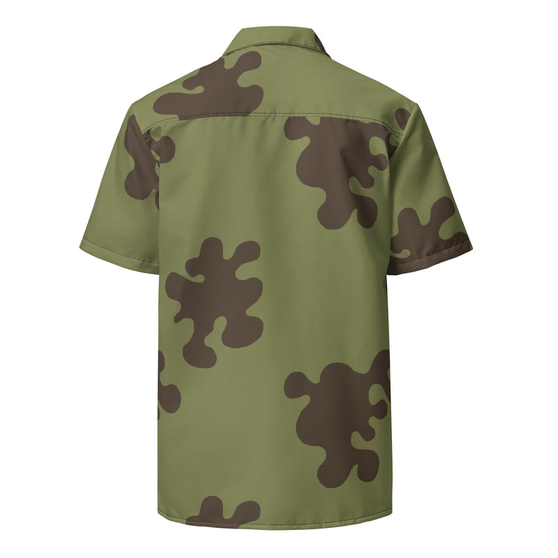 Amoeba Soviet Woodland CAMO Unisex Short-Sleeve Button Shirt - Button-Up