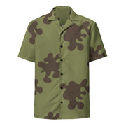 Amoeba Soviet Woodland CAMO Unisex Short-Sleeve Button Shirt - Button-Up