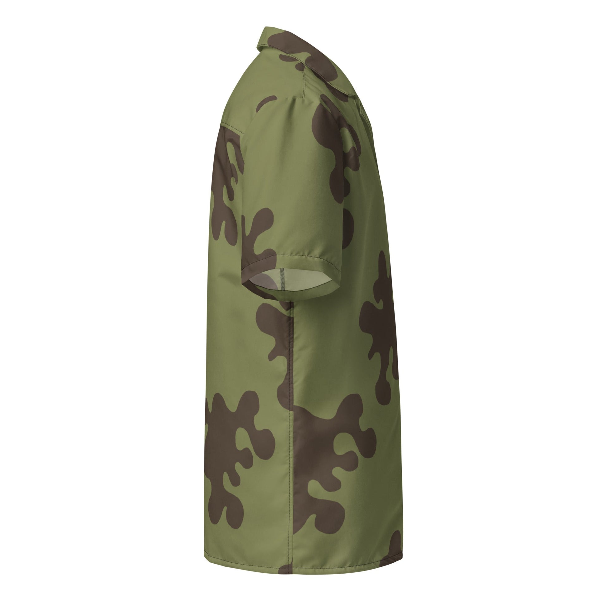 Russian Amoeba Green and Brown CAMO Unisex button shirt - Button Shirts