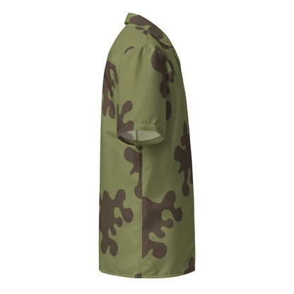 Russian Amoeba Green and Brown CAMO Unisex button shirt - Button Shirts