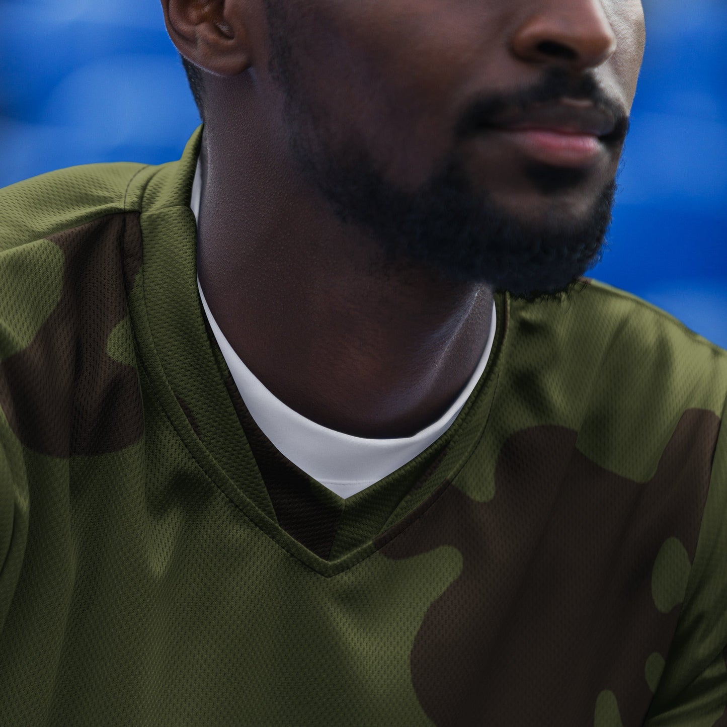 Russian Amoeba Green and Brown CAMO unisex sports jersey - Sports Jerseys