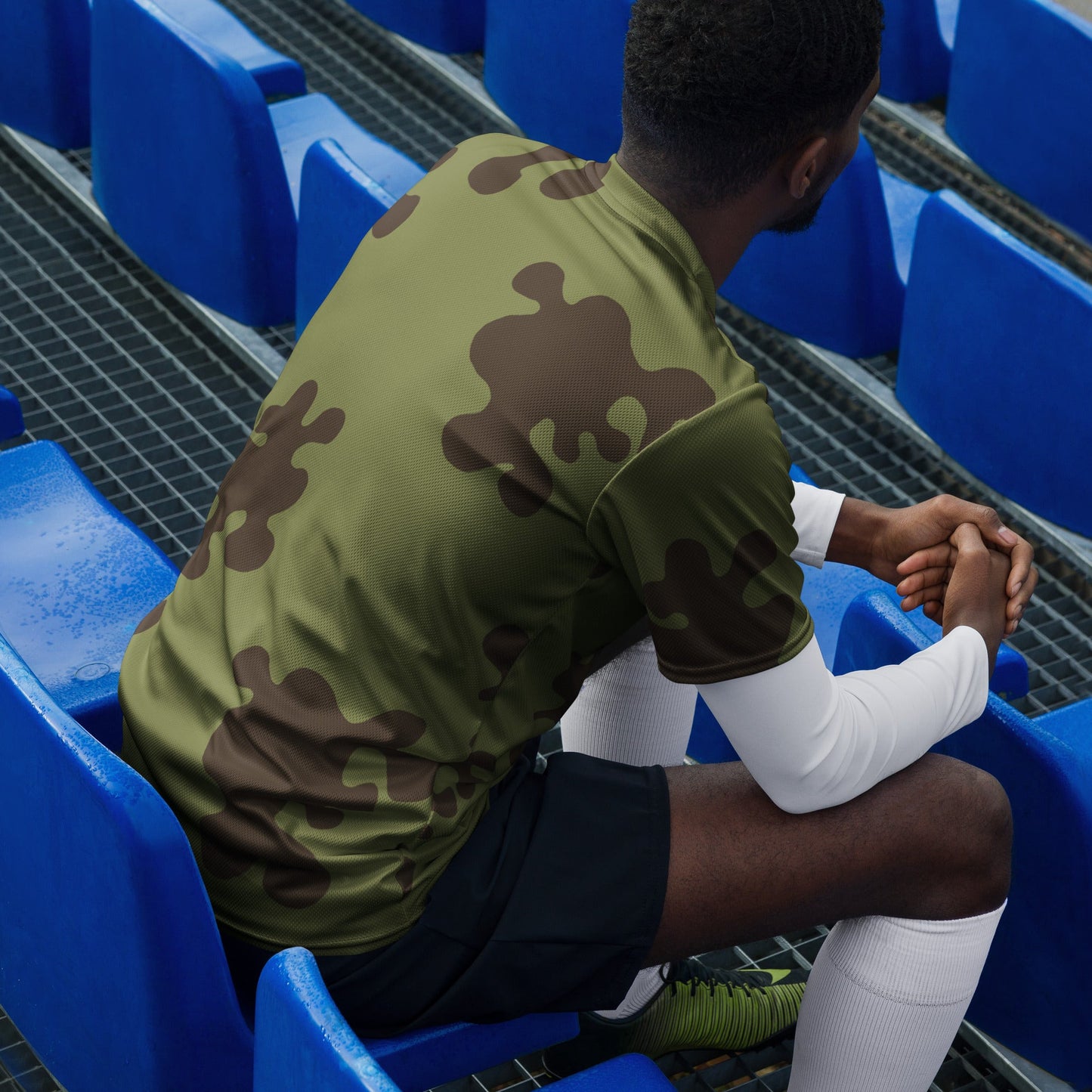 Russian Amoeba Green and Brown CAMO unisex sports jersey - Sports Jerseys