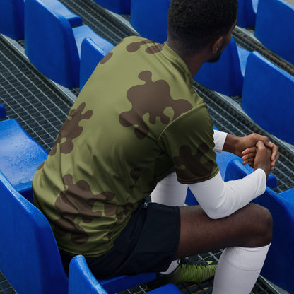 Russian Amoeba Green and Brown CAMO unisex sports jersey - Sports Jerseys