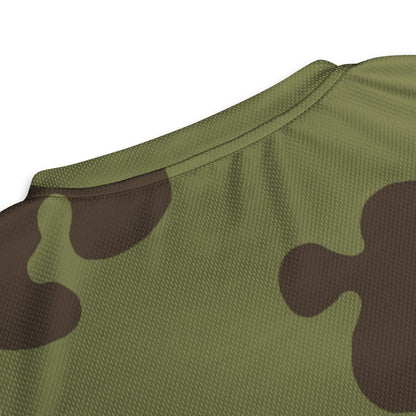 Russian Amoeba Green and Brown CAMO unisex sports jersey - Sports Jerseys