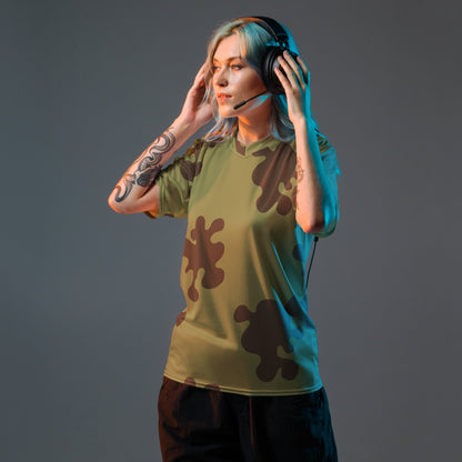 Russian Amoeba Green and Brown CAMO unisex sports jersey - Sports Jerseys