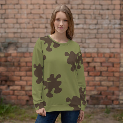 Russian Amoeba Green and Brown CAMO Unisex Sweatshirt - Sweatshirts