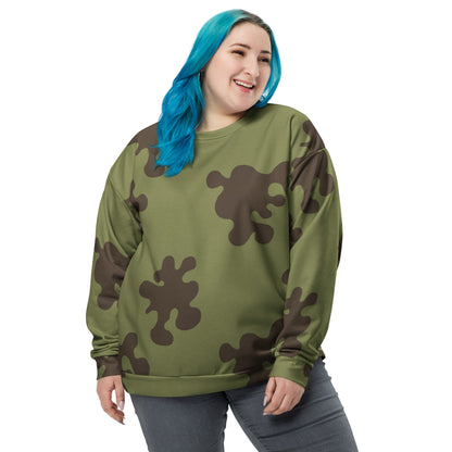 Russian Amoeba Green and Brown CAMO Unisex Sweatshirt - Sweatshirts