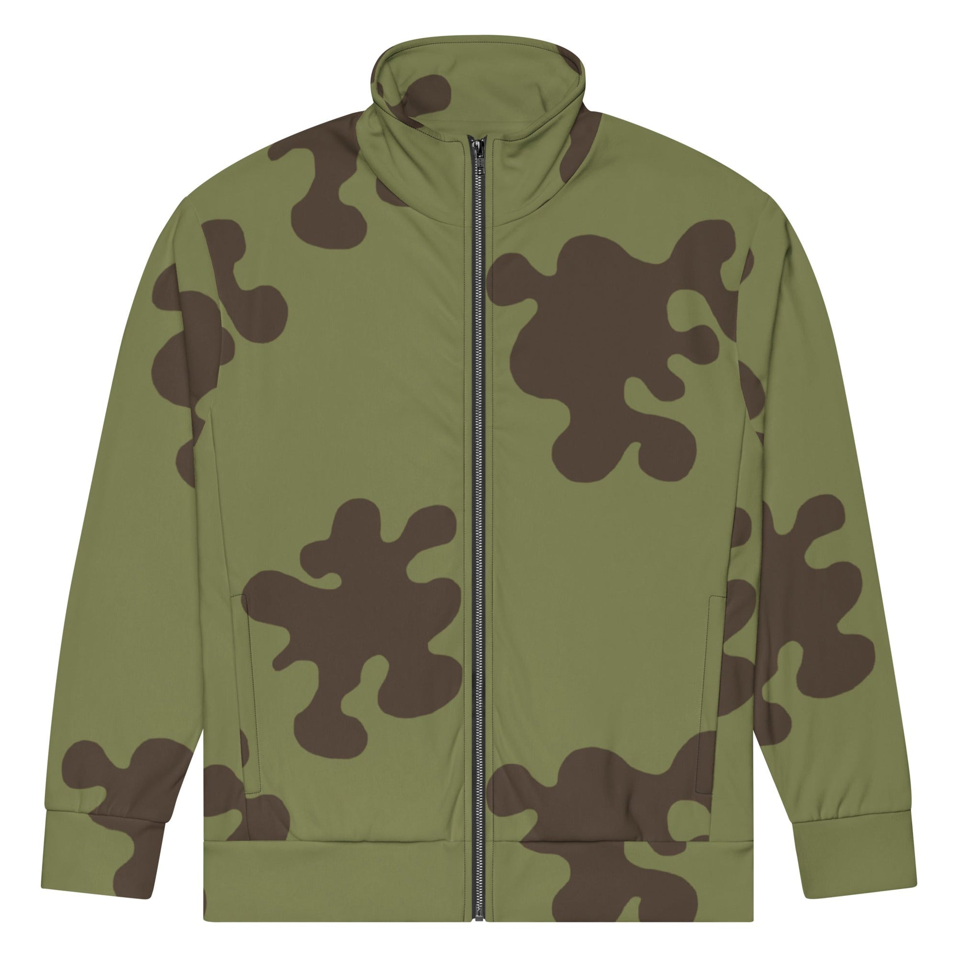 Russian Amoeba Green and Brown CAMO Unisex track jacket - Track Jackets