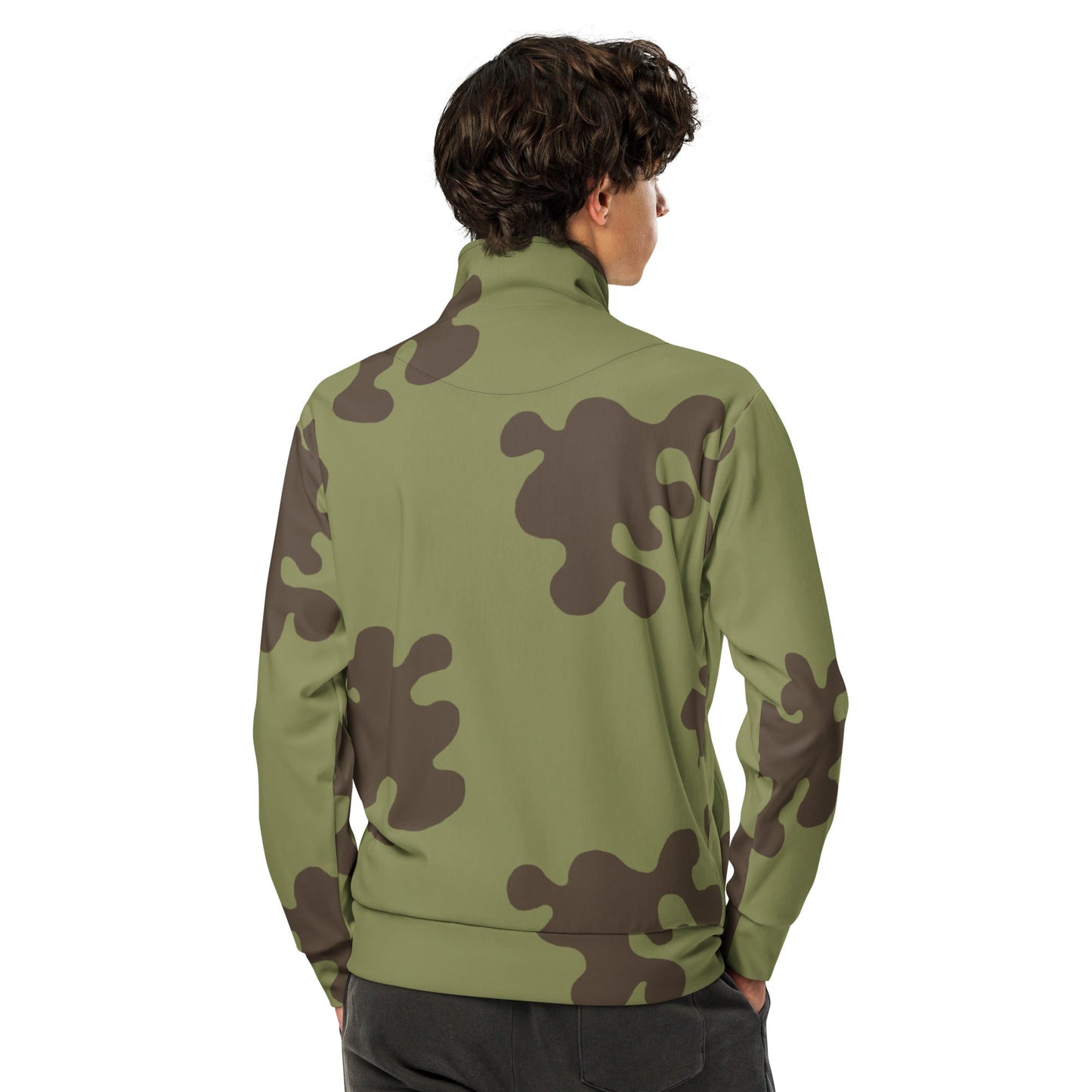 Russian Amoeba Green and Brown CAMO Unisex track jacket - Track Jackets