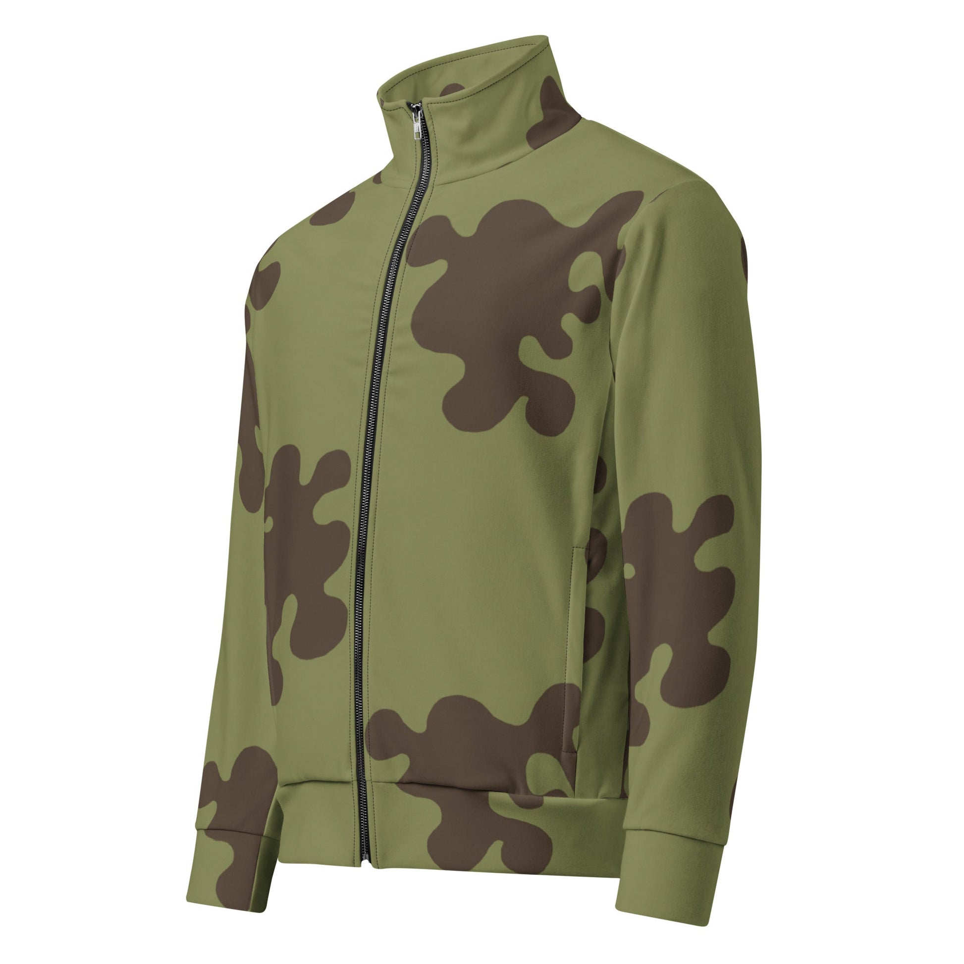 Russian Amoeba Green and Brown CAMO Unisex track jacket - Track Jackets