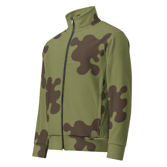 Russian Amoeba Green and Brown CAMO Unisex track jacket - Track Jackets
