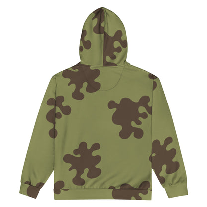 Russian Amoeba Green and Brown CAMO Unisex zip hoodie - Zip Hoodies