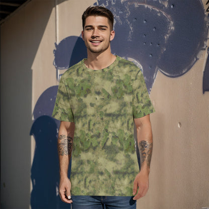 Russian Ataka (ATACS) Forest Green (FG) CAMO Men’s 100% Cotton T-Shirt - XS / White - Mens