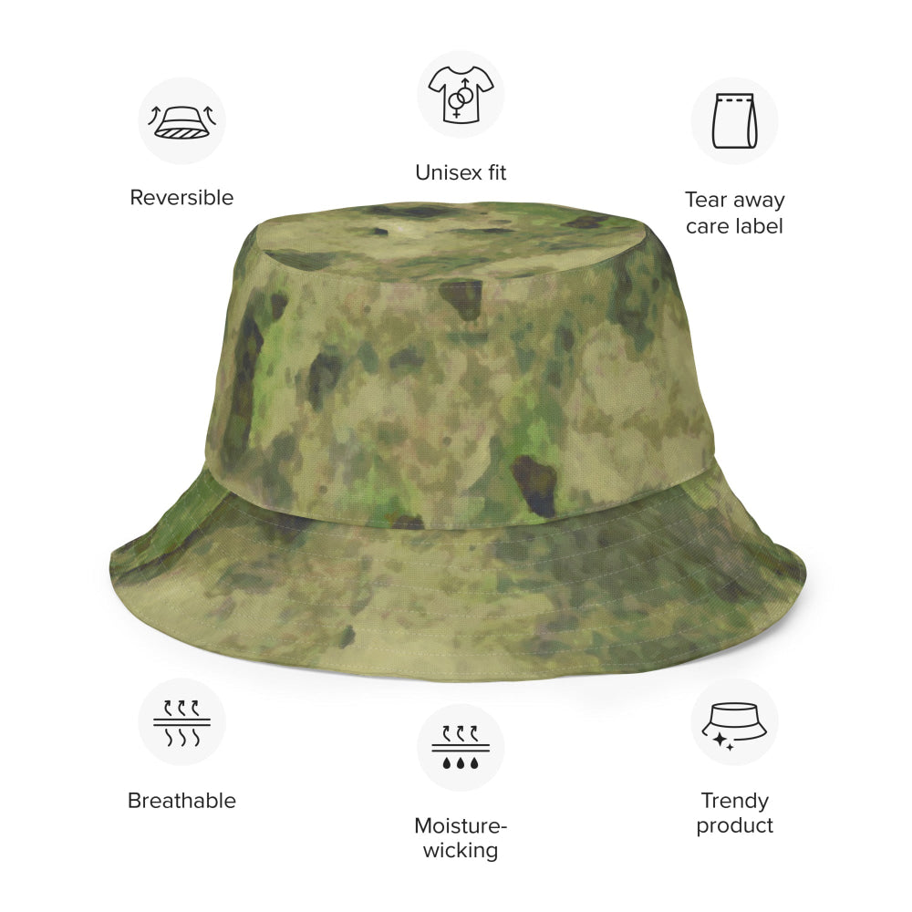 Russian Ataka (ATACS) Forest Green (FG) CAMO Reversible bucket hat - Bucket Hat