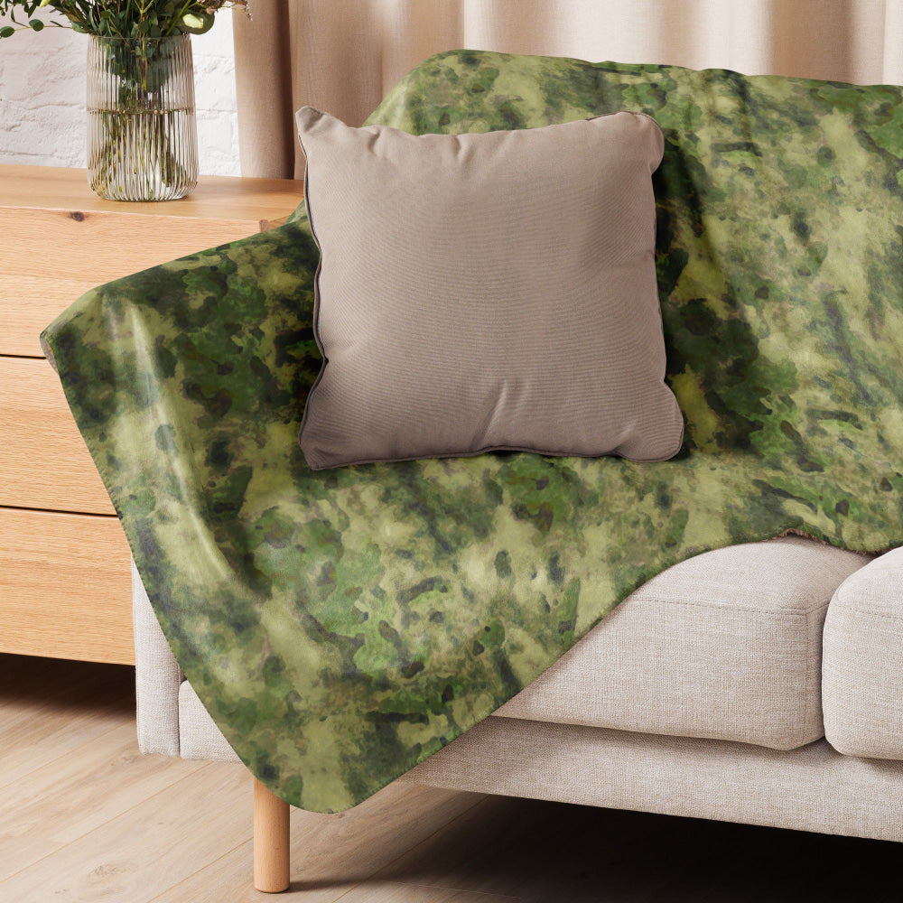 Russian Ataka (ATACS) Forest Green (FG) CAMO Sherpa blanket - Blanket