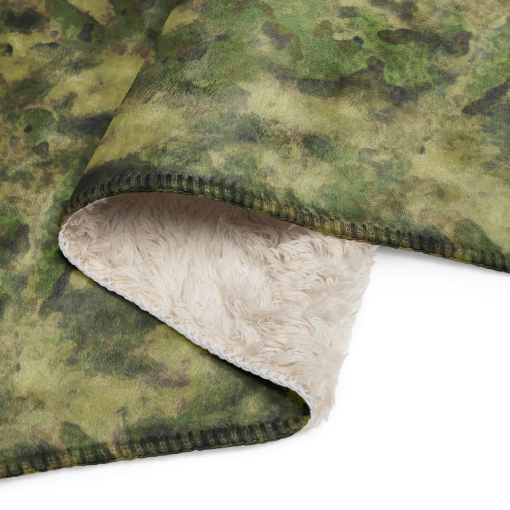 Russian Ataka (ATACS) Mossy Green CAMO Sherpa blanket