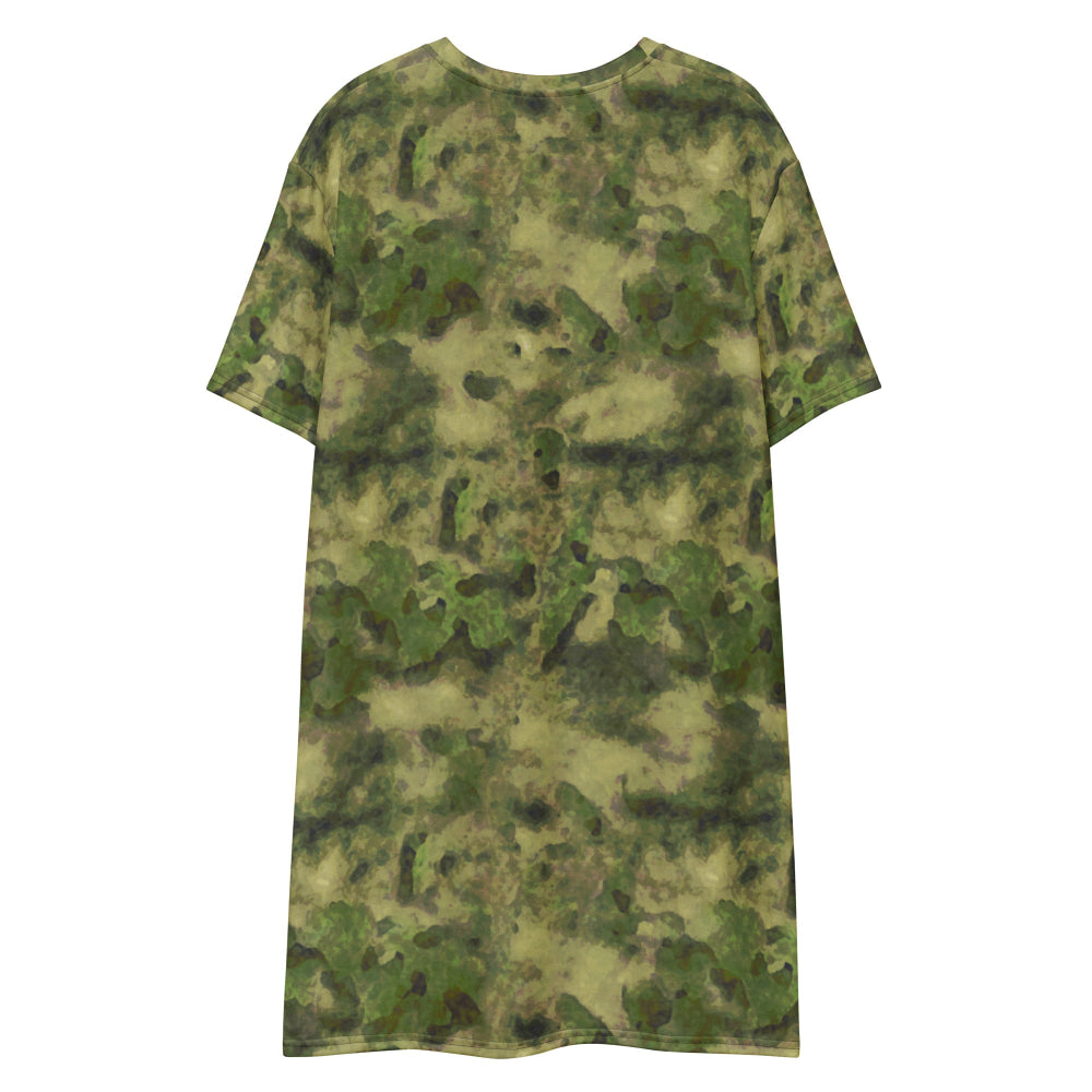 Russian Ataka (ATACS) Forest Green (FG) CAMO T-shirt dress - Womens T-Shirt Dress