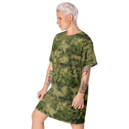 Russian Ataka (ATACS) Forest Green (FG) CAMO T-shirt dress - Womens T-Shirt Dress