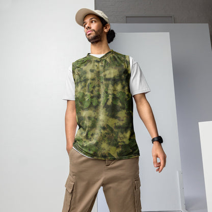 Russian Ataka (ATACS) Forest Green (FG) CAMO unisex basketball jersey - 2XS - Unisex Basketball Jersey