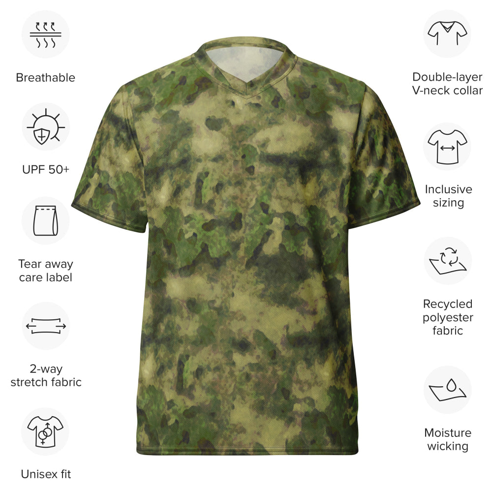 Russian Ataka (ATACS) Forest Green (FG) CAMO unisex sports jersey - Unisex Sports Jersey