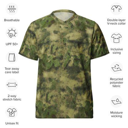 Russian Ataka (ATACS) Forest Green (FG) CAMO unisex sports jersey - Unisex Sports Jersey