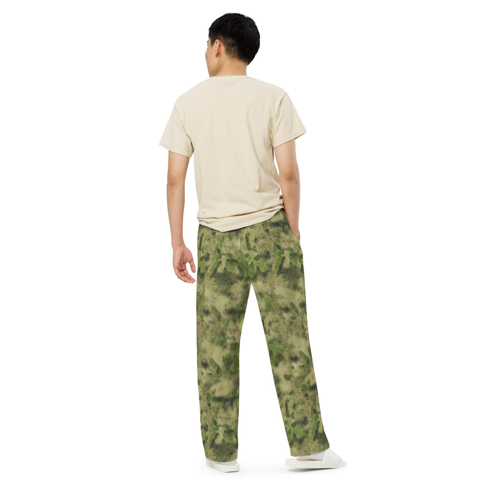 Russian Ataka (ATACS) Forest Green (FG) CAMO unisex wide-leg pants - Unisex Wide-Leg Pants