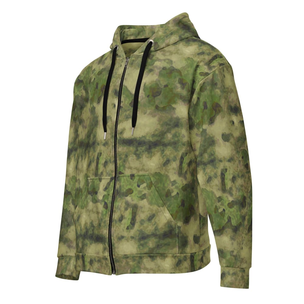 Russian Ataka (ATACS) Forest Green (FG) CAMO Unisex zip hoodie - 2XS