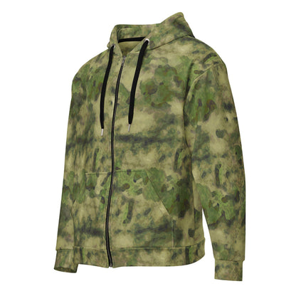 Russian Ataka (ATACS) Forest Green (FG) CAMO Unisex zip hoodie - 2XS - Zip Hoodie