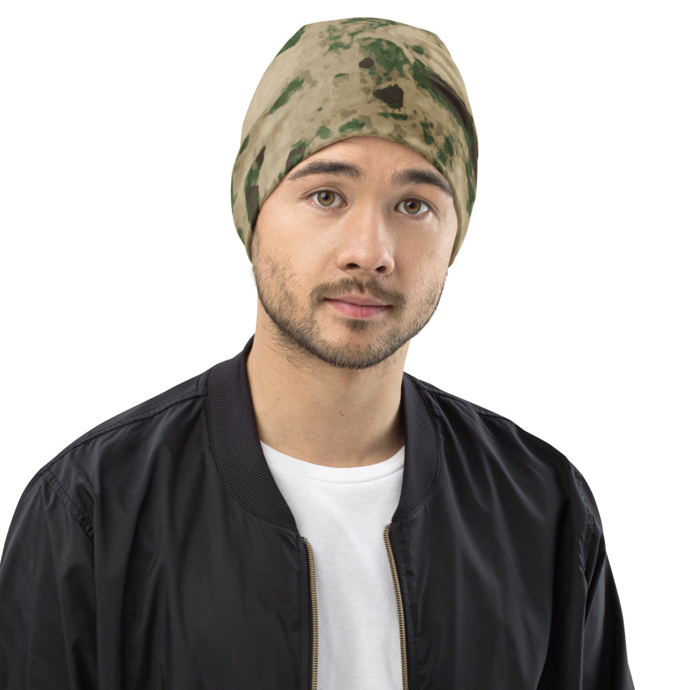 Russian Ataka (ATACS) Green Moss CAMO Beanie - S