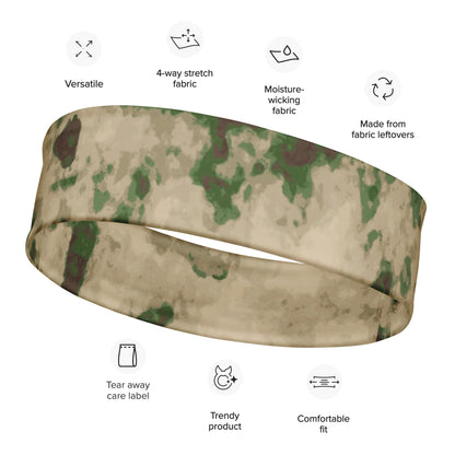 Russian Ataka (ATACS) Green Moss CAMO Headband - M