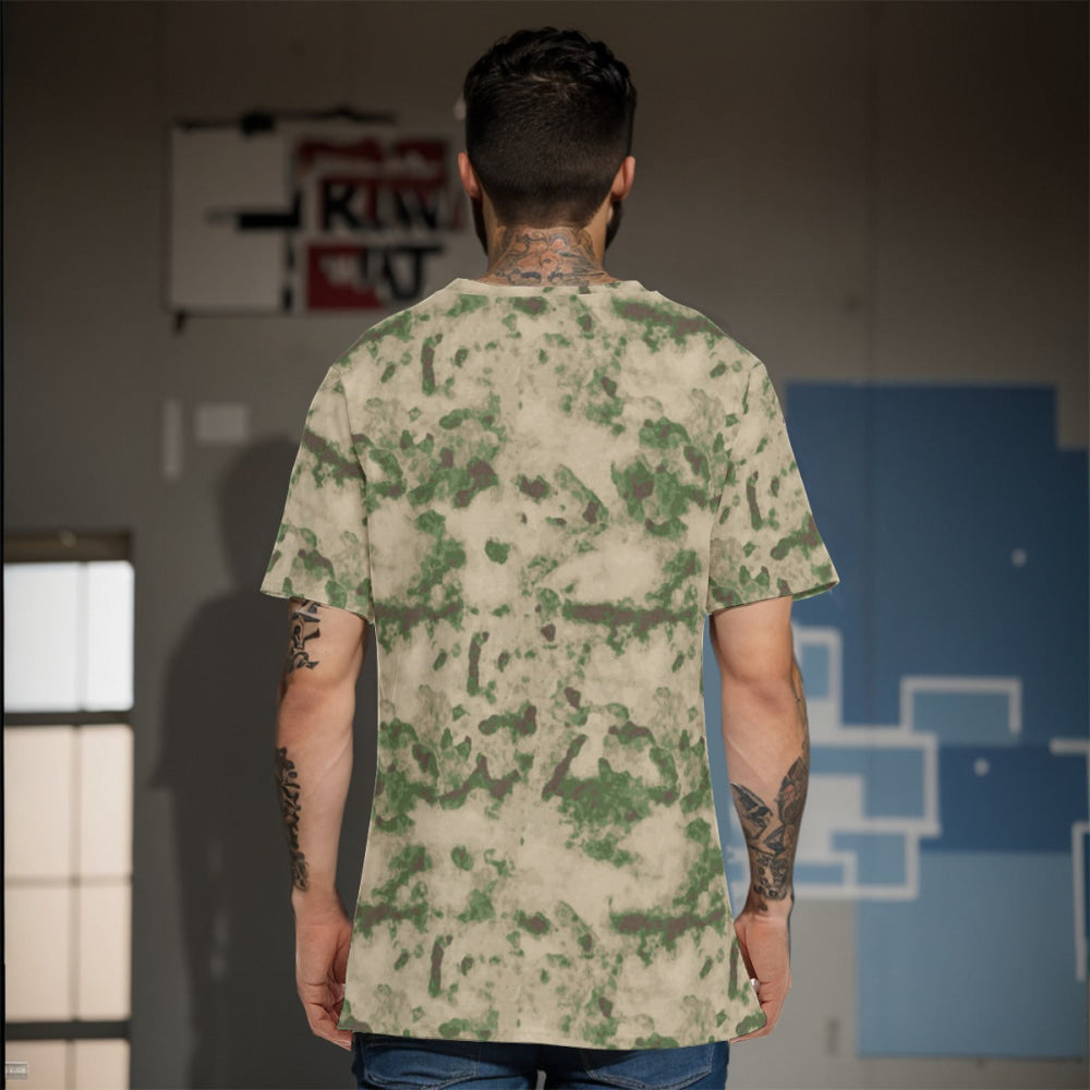 Russian Ataka (ATACS) Green Moss CAMO Men’s 100% Cotton T-Shirt - Mens