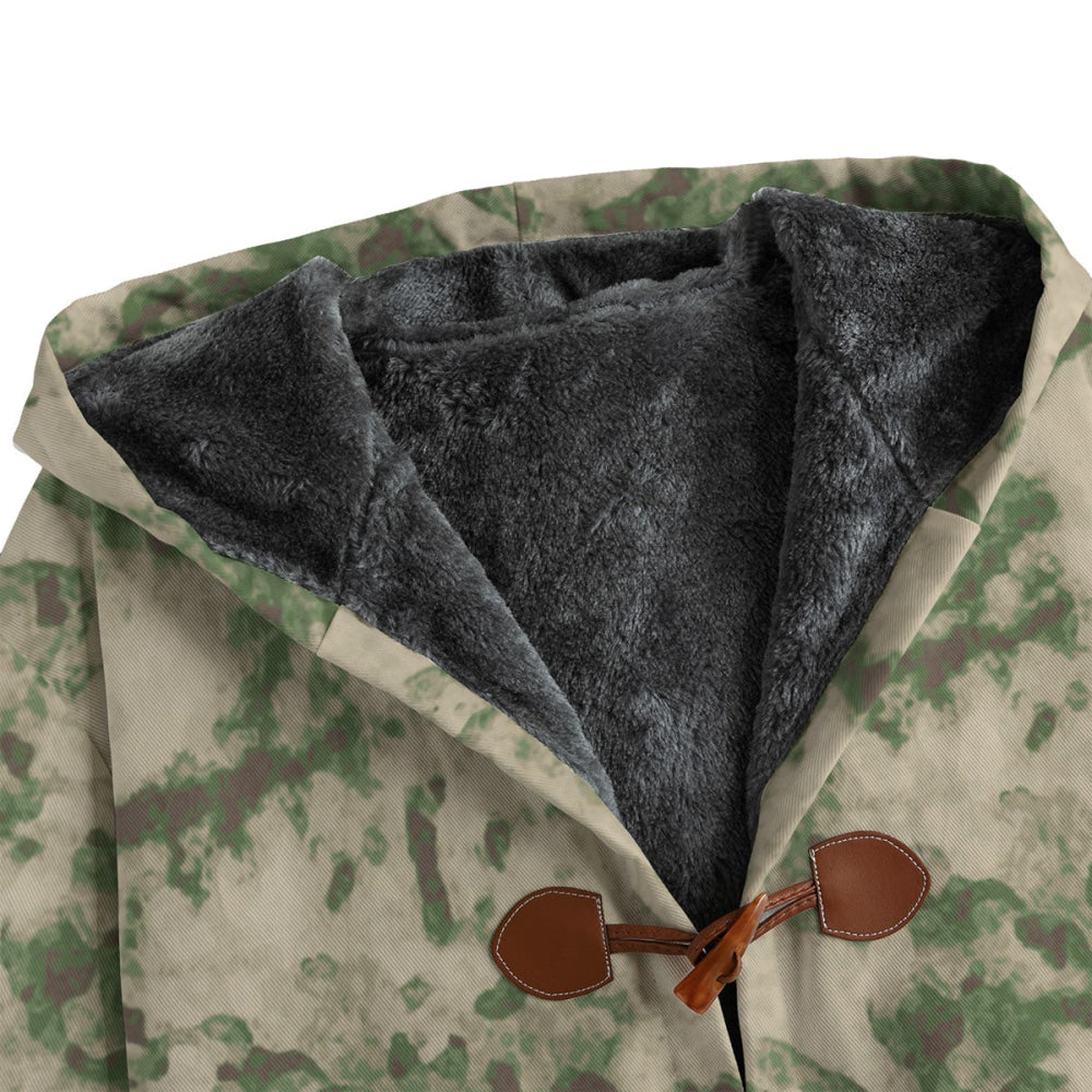 Russian Ataka (ATACS) Green Moss CAMO Men’s Canvas Horn Buckle Fleece Windbreaker - Mens