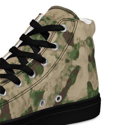 Russian Ataka (ATACS) Green Moss CAMO Men’s high top canvas shoes - Mens High Top Canvas Shoes