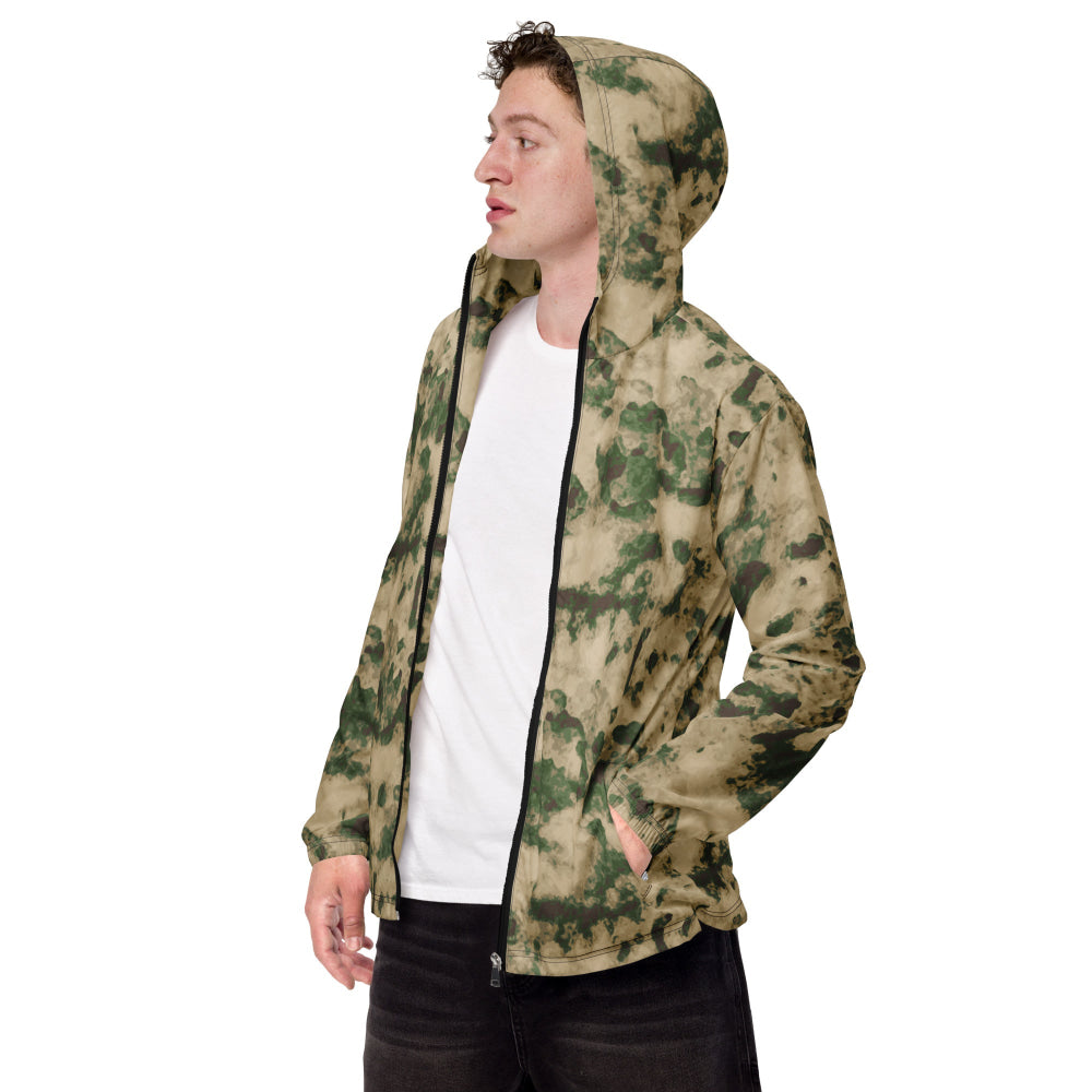 Russian Ataka (ATACS) Green Moss CAMO Men’s windbreaker - XS - Mens Windbreaker