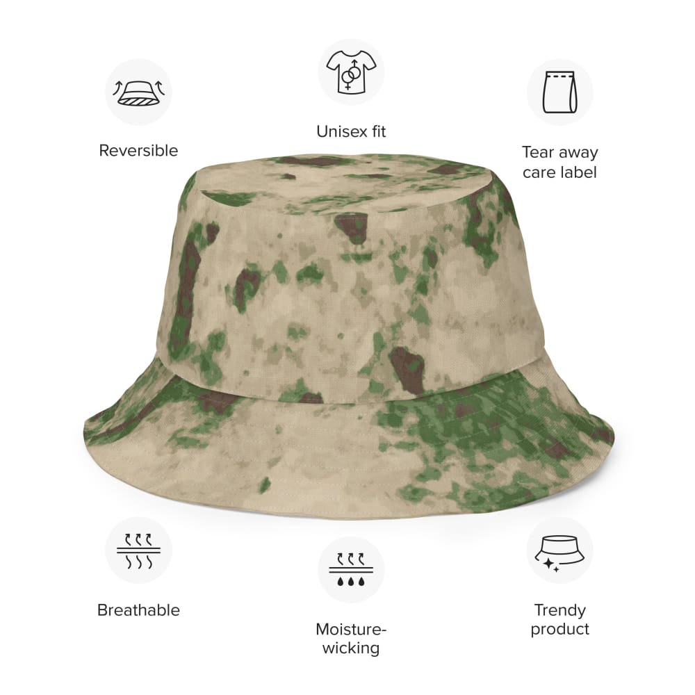 Russian Ataka (ATACS) Green Moss CAMO Reversible bucket hat