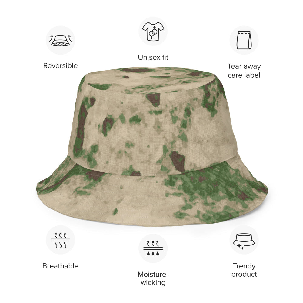 Russian Ataka (ATACS) Green Moss CAMO Reversible bucket hat - Bucket Hat