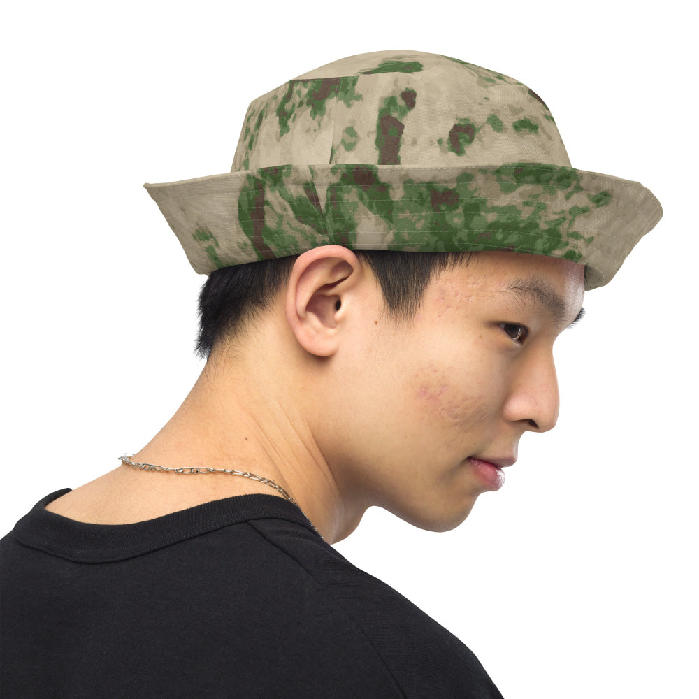 Russian Ataka (ATACS) Green Moss CAMO Reversible bucket hat - Bucket Hat