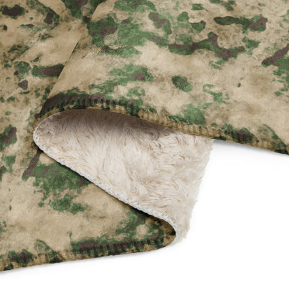 Russian Ataka (ATACS) Green Moss CAMO Sherpa blanket - Blanket