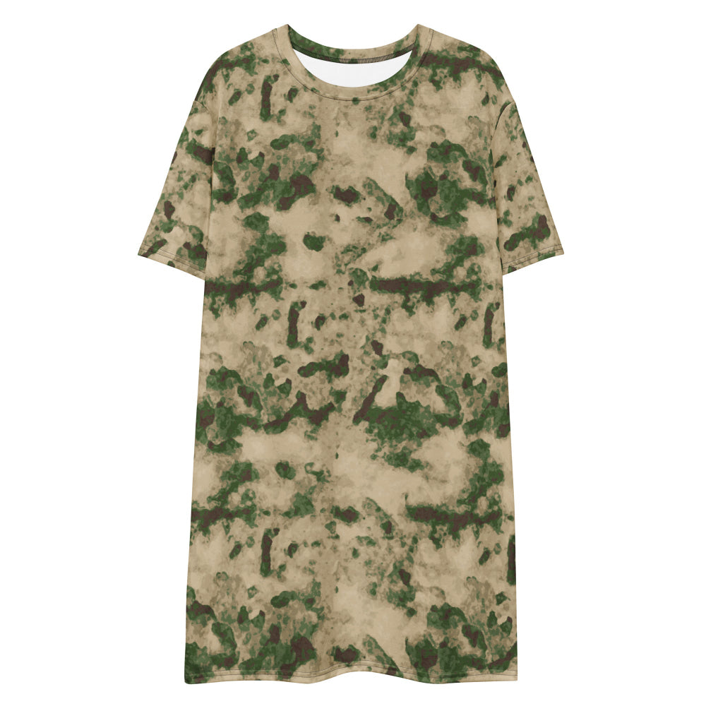 Russian Ataka (ATACS) Green Moss CAMO T-shirt dress - Womens T-Shirt Dress