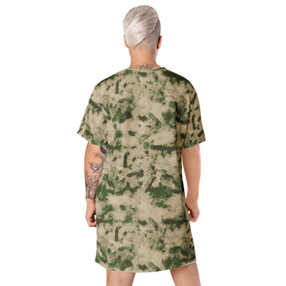 Russian Ataka (ATACS) Green Moss CAMO T-shirt dress - Womens T-Shirt Dress